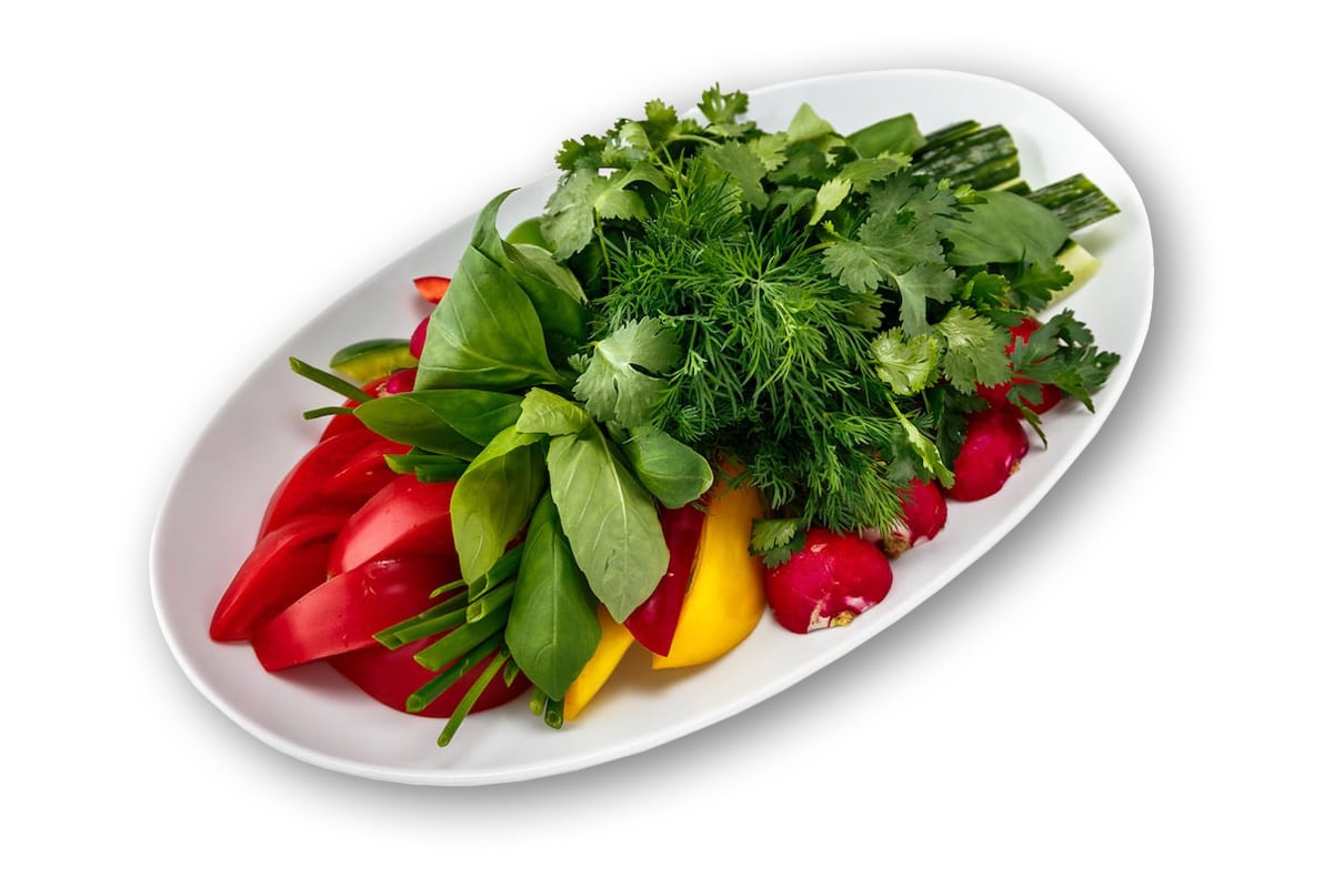 Овощи - огородные с зеленью